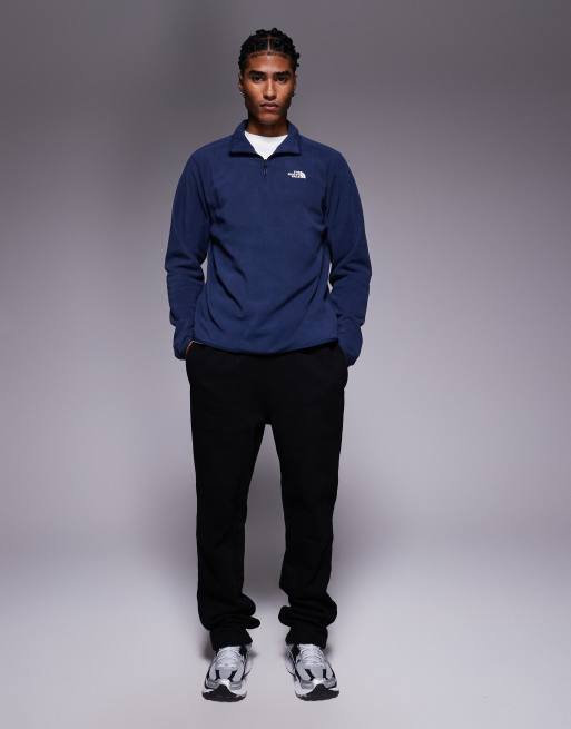 The North Face – Glacier 100 – Marinblå fleece med 1/4-lång dragkedja, 5 av 5