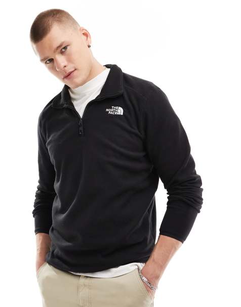 The North Face - Glacier 100 - Pile nero con zip corta - view 1