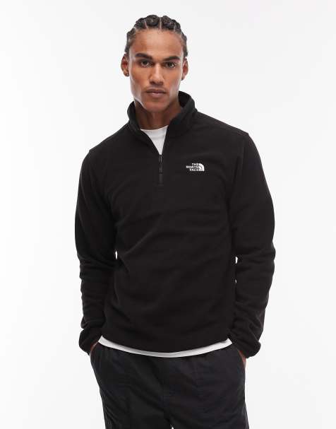 The North Face - Glacier 100 - Pile nero con zip corta - view 1