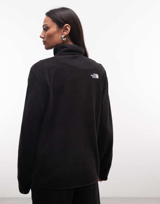 The North Face – Glacier 100 – Svart fleecetröja med hel dragkedja, 4 av 4
