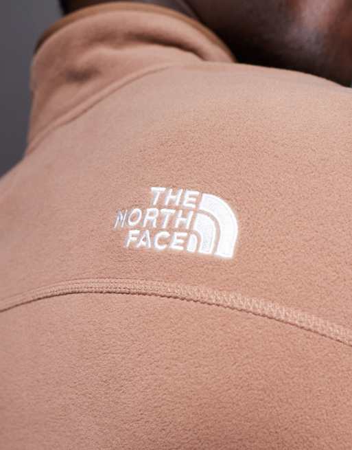 The North Face – Glacier – Brun fleece med kort dragkedja, 2 av 4