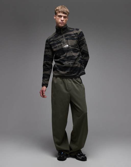 The North Face - Glacier - con logo ricamato e zip corta stampa mimetica, 2 di 5