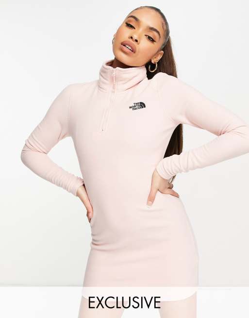 The North Face Glacier fleece dress in pink Exclusive at ASOS | ASOS