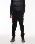 [The North Face] The North Face Glacier fleece logo trackies in black S Tnf black