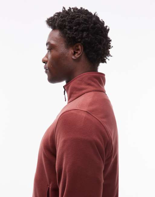 The North Face - Glacier - Fleece met rits en logo in bordeauxrood, 4 van 5