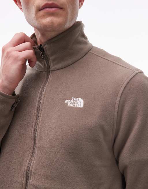 The North Face - Glacier - Fleece met rits en logo in lichtbruin, 5 van 5