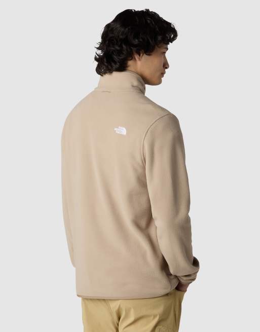 The North Face - Glacier - Fleece met rits in mushroom grijs, 2 van 4