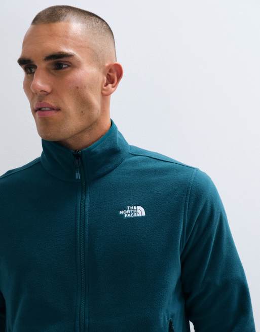 The North Face Glacier Fleece mit durchgehendem Reißverschluss in Petrol, 5 von 5