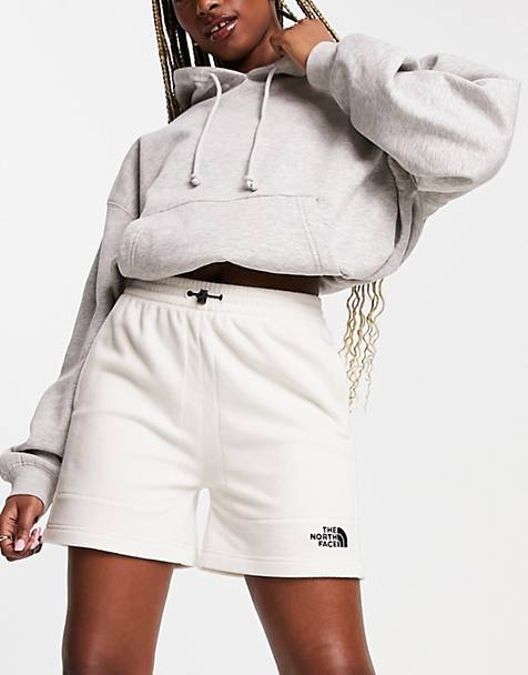 The North Face Glacier fleece shorts in off white Exclusive at ASOS