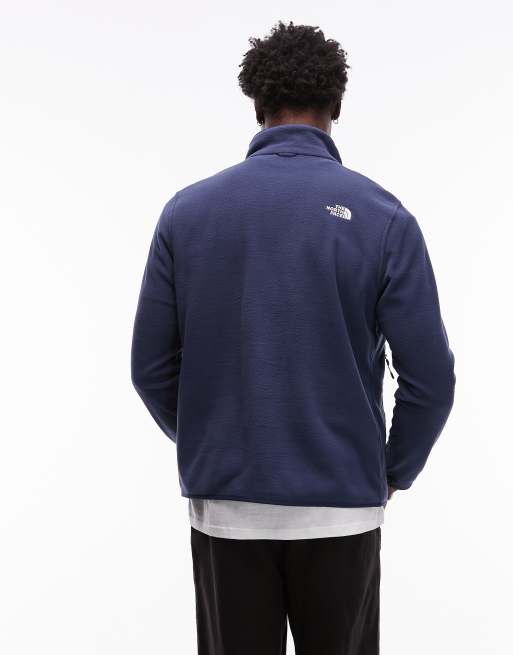 The North Face – Glacier – Fleece-Sweatshirt in Marineblau mit durchgehendem Reißverschluss und Logo, 3 von 5
