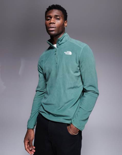 The North Face - Glacier - Fleece trui met rits in groen - view 1