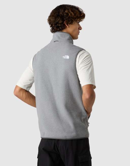 The North Face - Glacier - Gilet in pile grigio medio TNF mélange, 2 di 4