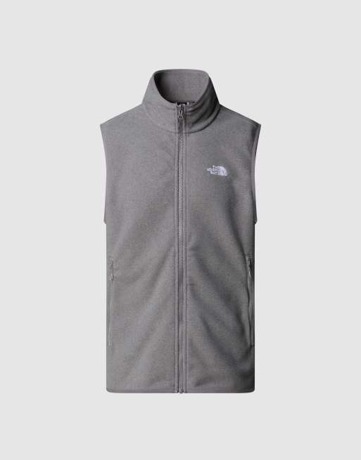 The North Face - Glacier - Gilet in pile grigio medio TNF mélange, 3 di 4