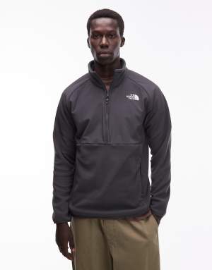 The North Face Glacier Heavyweight 1/2 zip fleece in grey