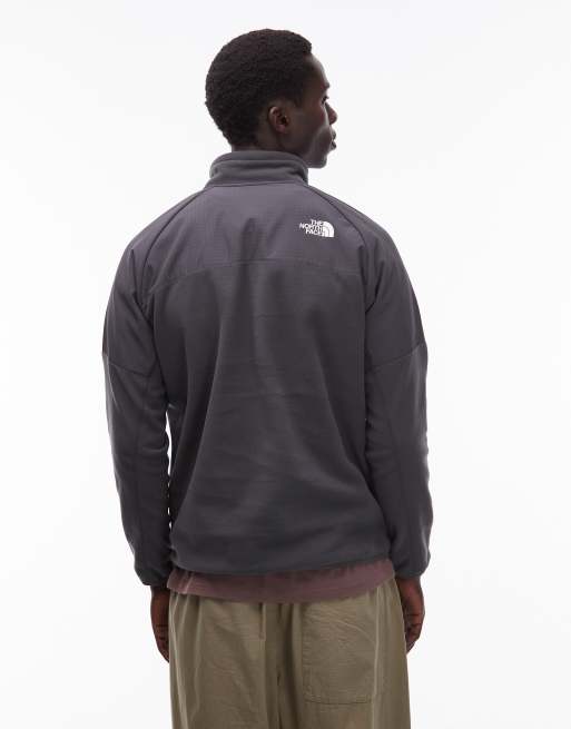 The North Face Glacier Heavyweight 1/2 zip fleece in grey, 3 of 5
