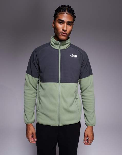 The North Face Glacier heavyweight fleece in bark mist/asphalt grey - view 1