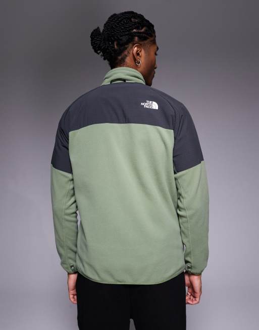 The North Face – Glacier – Jacke aus schwerem Fleece in Rindennebel/Asphaltgrau, 3 von 5