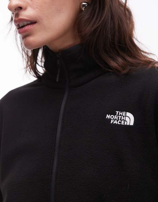 The North Face - Glacier - Kort fleece jack met 1/2 rits in zwart, 2 van 4