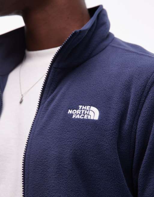 The North Face - Glacier - Polaire à logo avec fermeture éclair - Bleu marine, 5 de 5