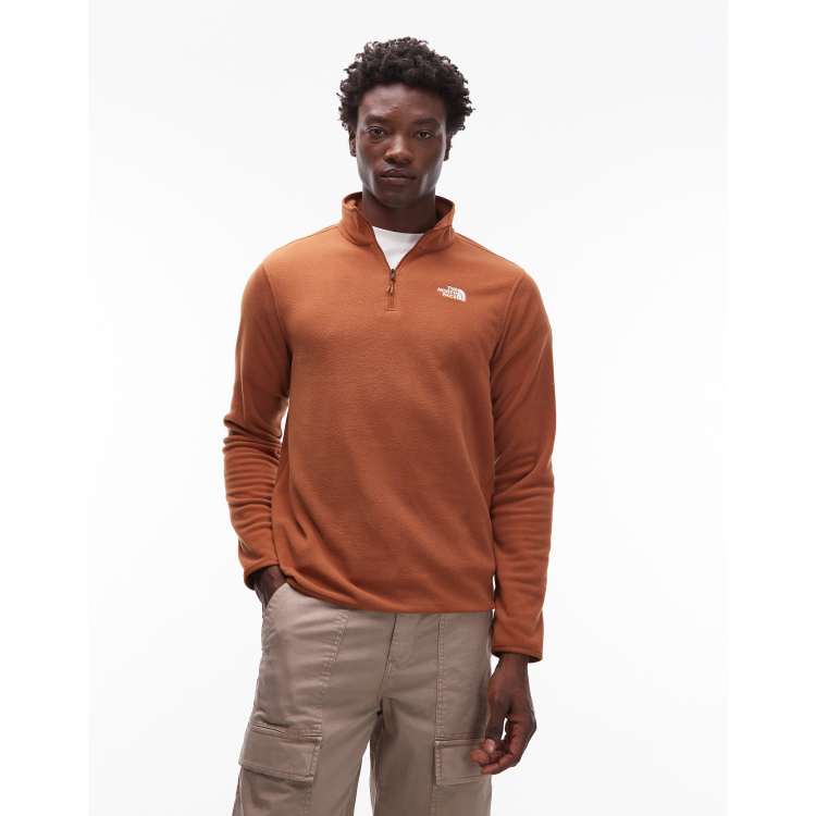 Veste Polaire Homme ExOfficio – Marron Orangé – Fermeture éclair Intégrale – Poches Zippées – Taille M