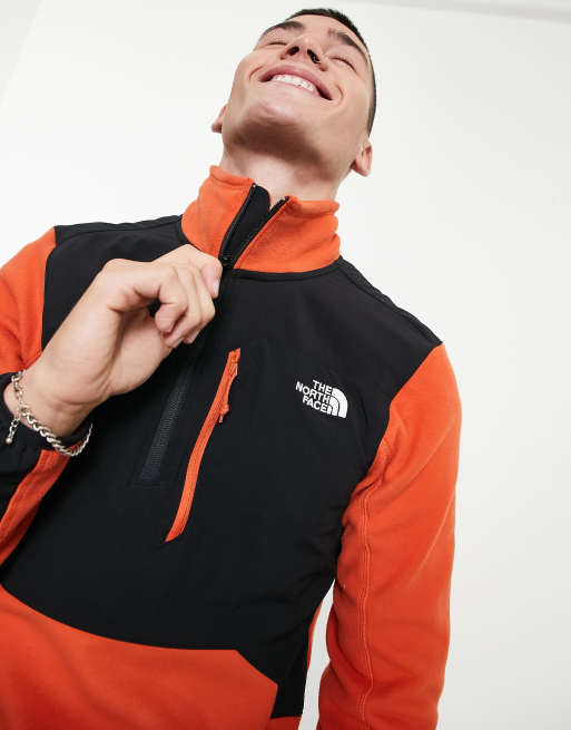 Veste polaire The North face Homme GLACIER PRO orange