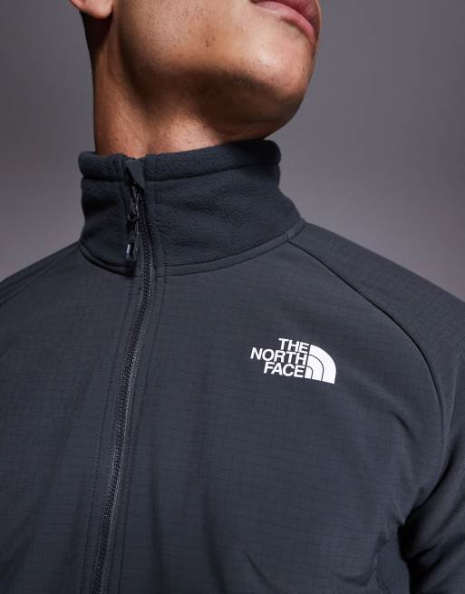 The North Face – Glacier – Schwere Fleecejacke in Grau mit kurzem Reißverschluss, 4 von 4
