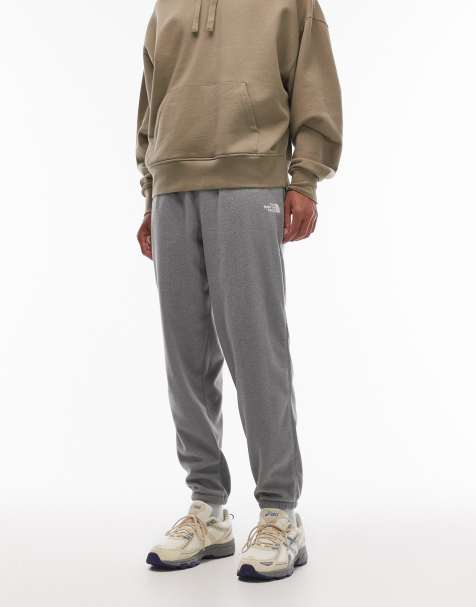 The North Face Glacier fleece logo joggers in grey
