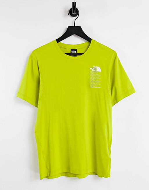  The North Face Glacier t-shirt in green 
