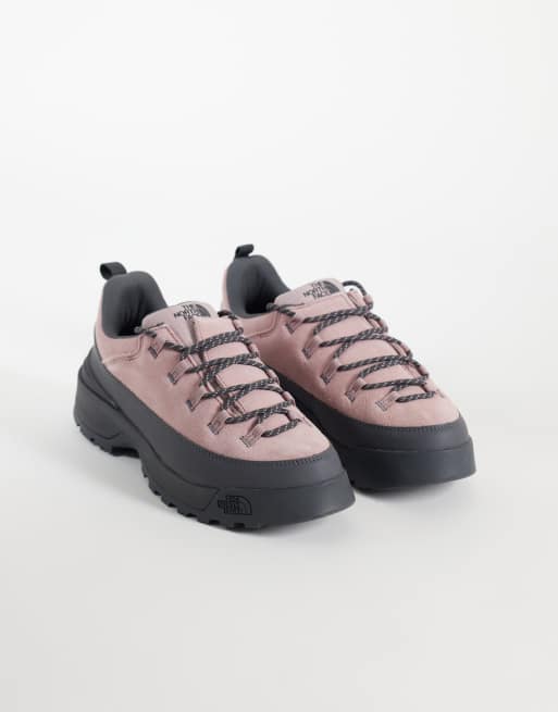 The North Face Glenclyffe urban low stivaletto stringato in rosa e grigio, 2 di 4