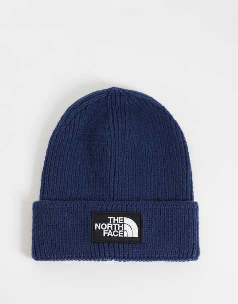 The North Face gorro con vuelta con logo cuadrado en azul marino - view 1