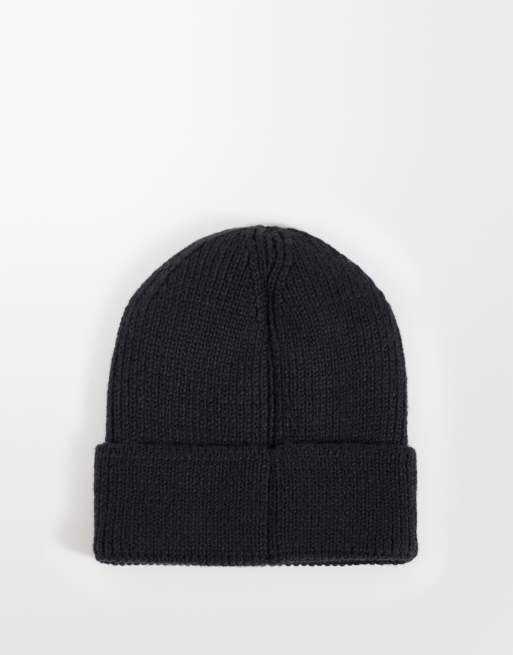 The North Face gorro con vuelta y box logo en negro, 3 de 3