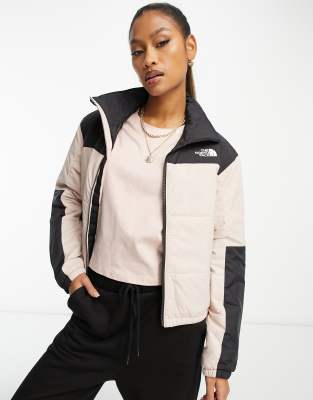 Dames cropped pufferjack winter vintage bloemenprint open voorkant jas kort lichtgewicht gewatteerd jack(style 9,S