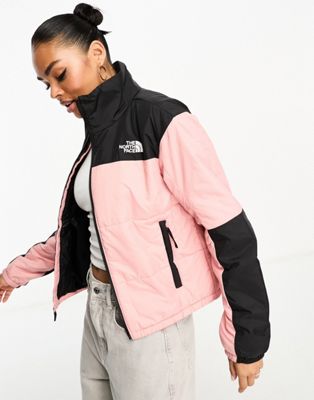 The North Face Gosei lightweight puffer jacket in pink and black Exclusive at ASOS