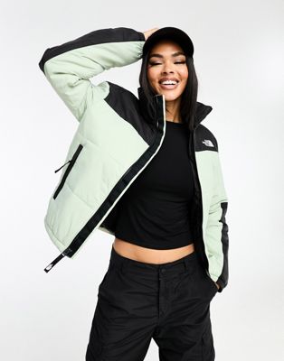 The North Face Gosei lightweight puffer jacket in sage green and black Exclusive at ASOS
