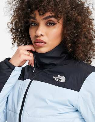 north face women's blue puffer