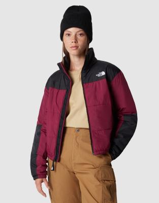 The North Face Gosei puffer jacket in boysenberry-tnf black