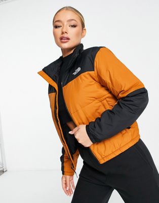 The North Face Gosei puffer jacket in brown and black Exclusive at ASOS