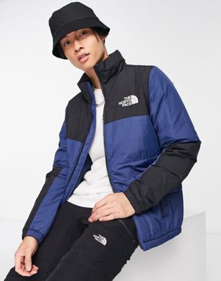 The North Face Gosei puffer jacket in navy and black