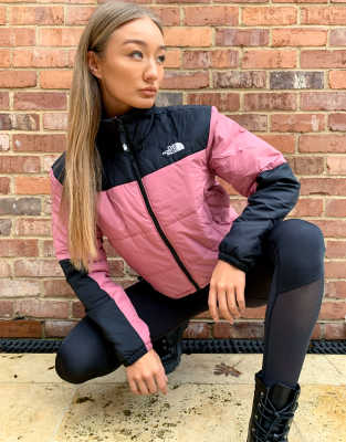 the north face gosei puffer jacket in pink