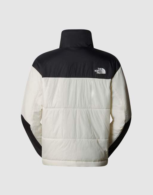 Black and white north face puffer jacket best sale