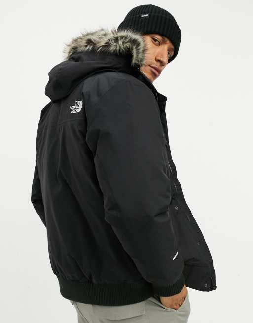 White north face hot sale jacket with fur hood