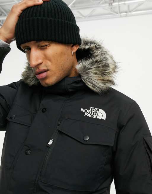 North face gotham store faux fur