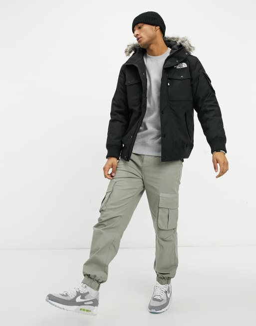 North face gotham faux fur trim hooded on sale jacket