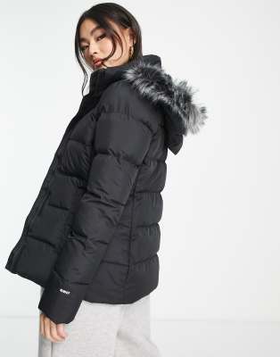 The North Face Gotham hooded down jacket with faux fur hood in 