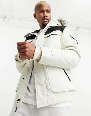 white north face jacket