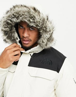 north face white fluffy jacket