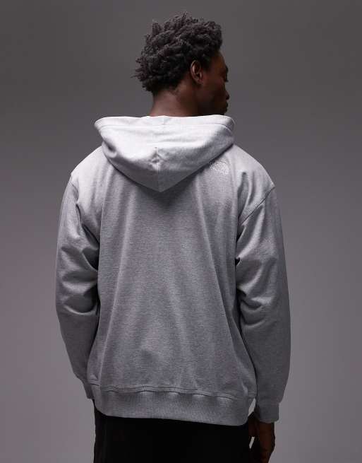 The North Face – Grå huvtröja i unisex-modell med dragkedja och logga, 3 av 5