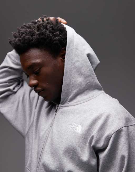 The North Face – Grå huvtröja i unisex-modell med dragkedja och logga, 5 av 5