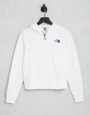 The North Face Graphic backprint hoodie in white