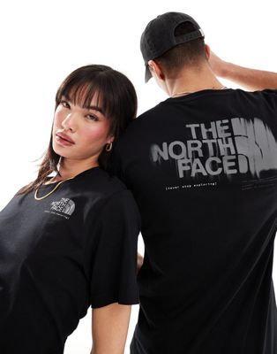 The North Face graphic backprint t-shirt in black